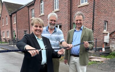 Modern houses in historical area blend in with high tech twists and make national showcase network